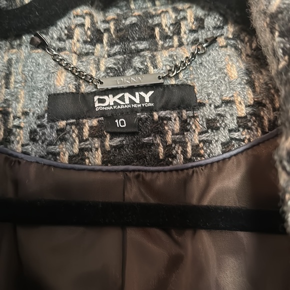 DKNY plaid trench coat - Picture 4 of 5
